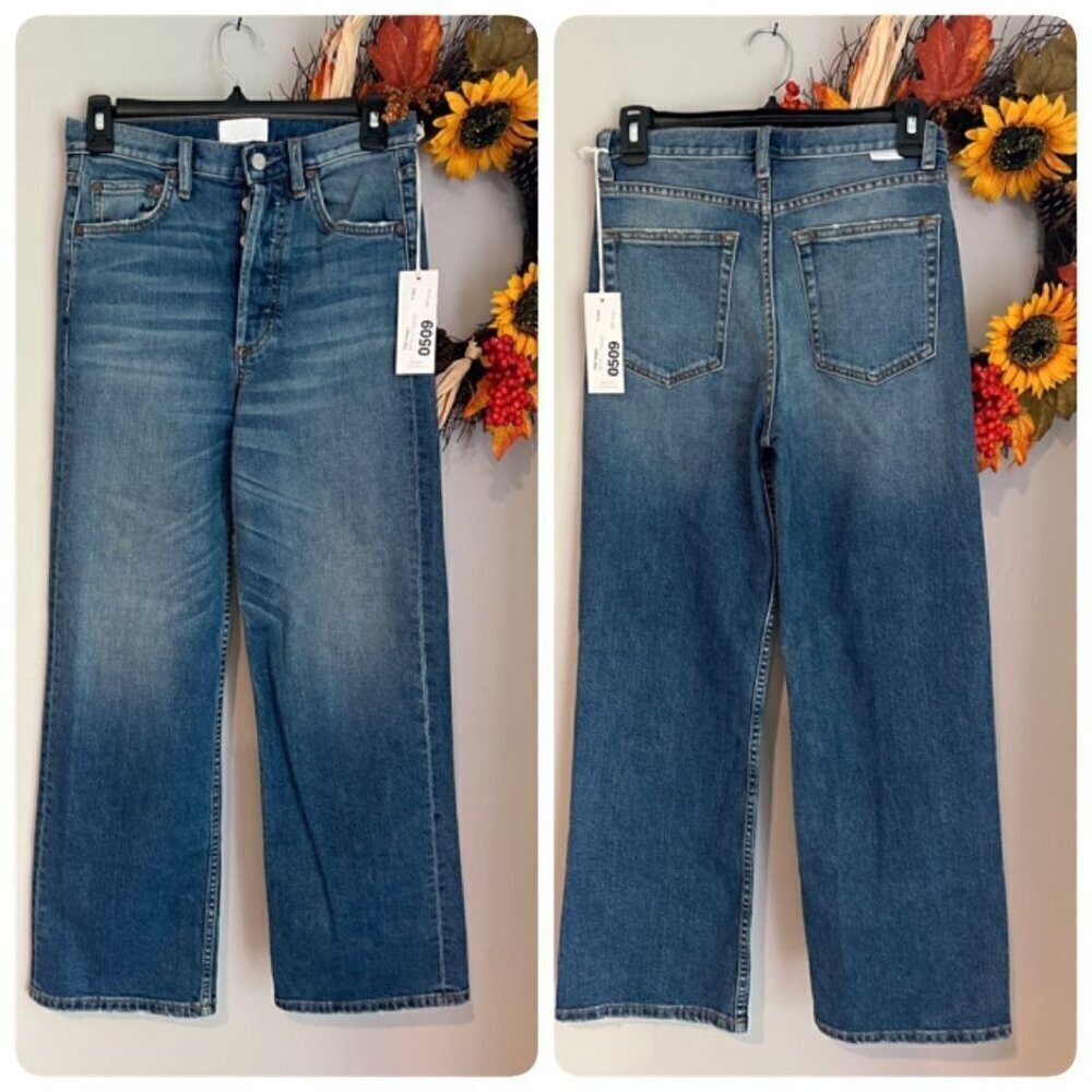 Boyish THE MIKEY High Waist Wide Leg Jeans Sz 26 in BICYCLE THIEVES